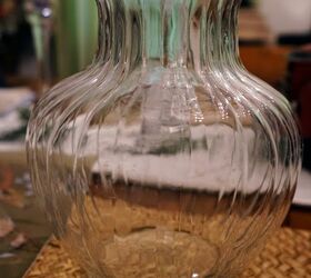 The simplest way to beautify a plain glass vase