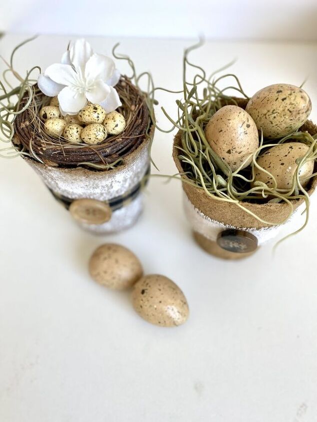 hootshack diy mini flower pots with eggs hootshack