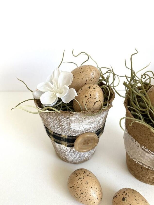 hootshack diy mini flower pots with eggs hootshack