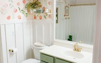 Peachy Clean-Bathroom Makeover