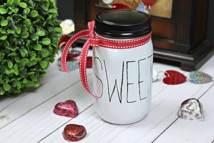 s 20 valentine s day gifts you can make for under 20, Rae Dunn Inspired Valentine Gift Jar