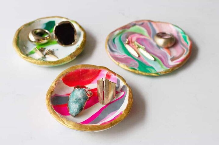 s 20 valentine s day gifts you can make for under 20, How to Make DIY Marbled Clay Dishes