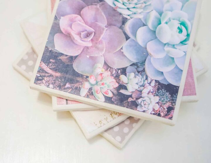 s 20 valentine s day gifts you can make for under 20, DIY Ceramic Tile Coasters