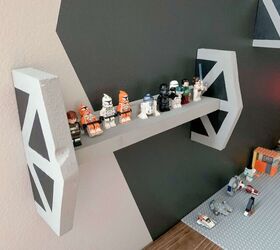 How to Build Tie Fighter Floating Shelves for Kids Bedroom