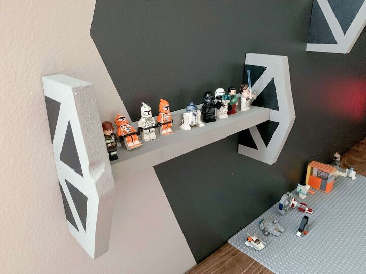 how to build tie fighter floating shelves for kids bedroom