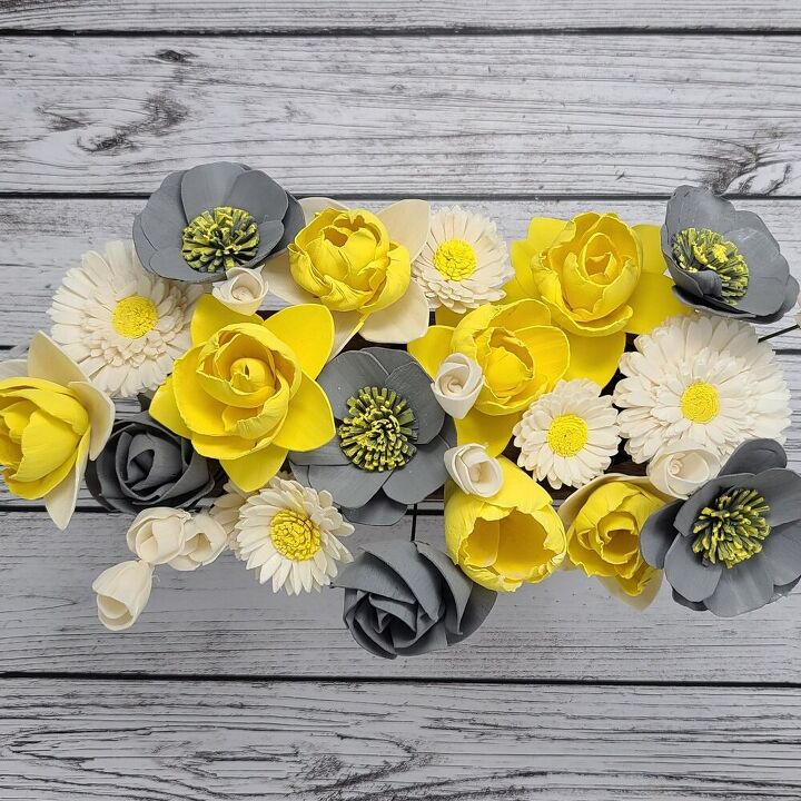 decorao de bota de chuva, Pinte suas flores