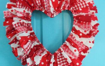 How to Create an Easy DIY Heart Rag Wreath