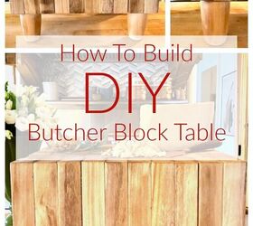 diy butcher block table prototype