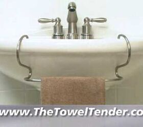 DIY Under Sink Paper Towel Holder…2 Hooks and Ribbon!  Towel holder diy, Paper  towel holder, Bathroom sink diy