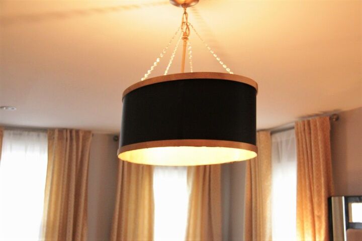 make your own drum shade chandelier diy tutorial