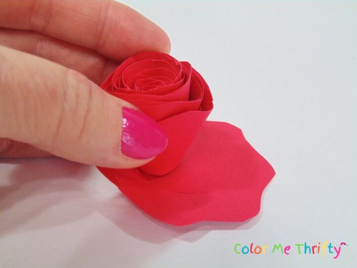 como fazer rosas de papel laminado fceis