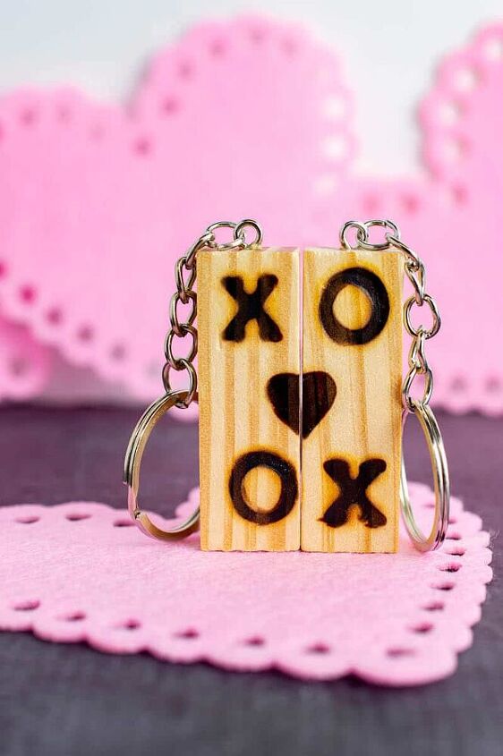 dollar store valentines day keychain