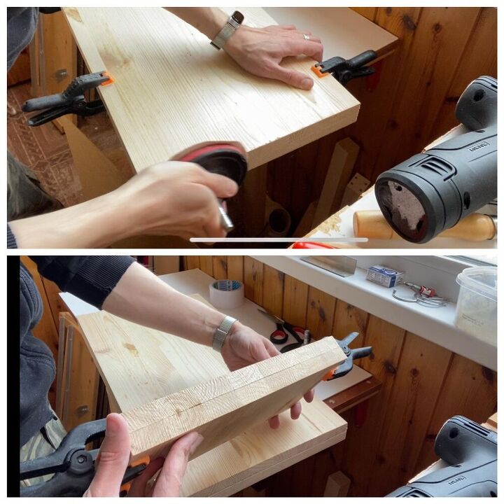 how to make a nightstand from clothes hangers diy side table