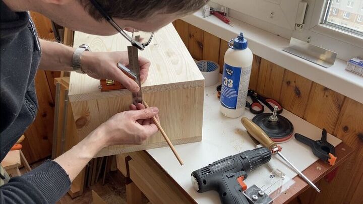 how to make a nightstand from clothes hangers diy side table