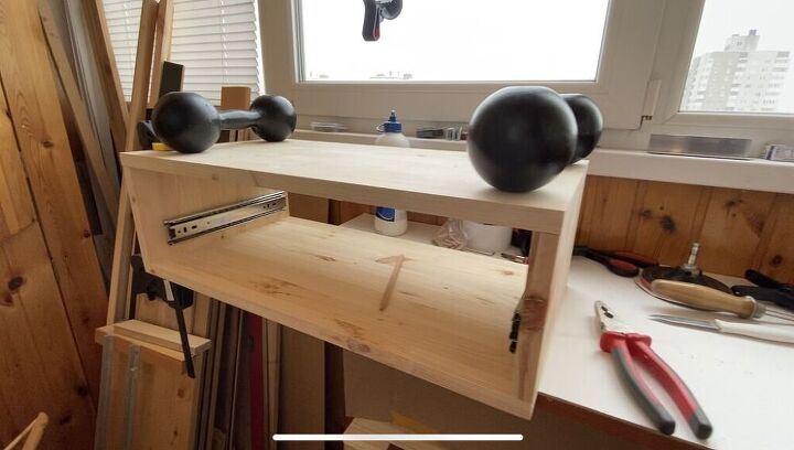 how to make a nightstand from clothes hangers diy side table