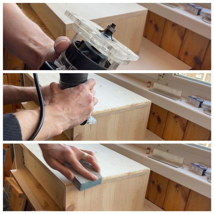 how to make a nightstand from clothes hangers diy side table