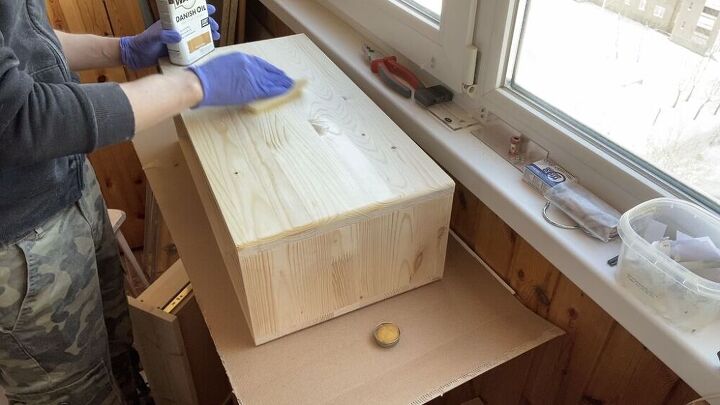 how to make a nightstand from clothes hangers diy side table