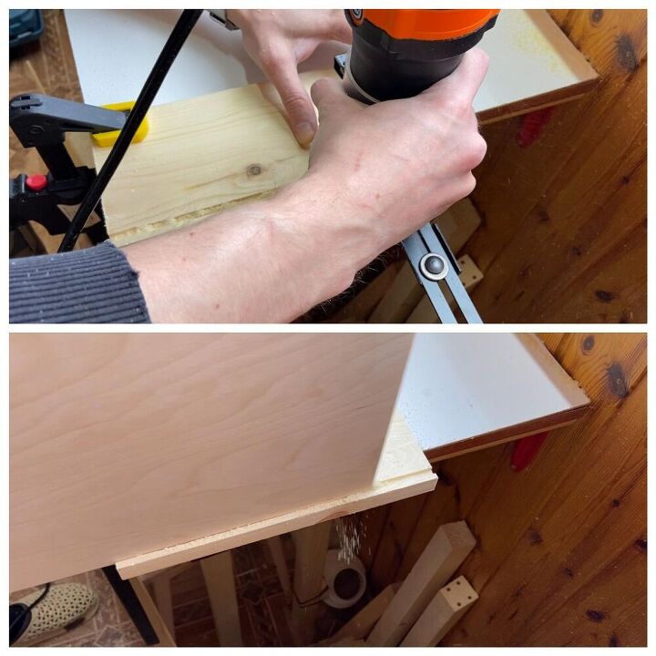 how to make a nightstand from clothes hangers diy side table