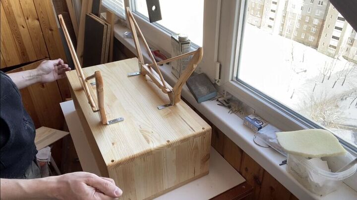 how to make a nightstand from clothes hangers diy side table