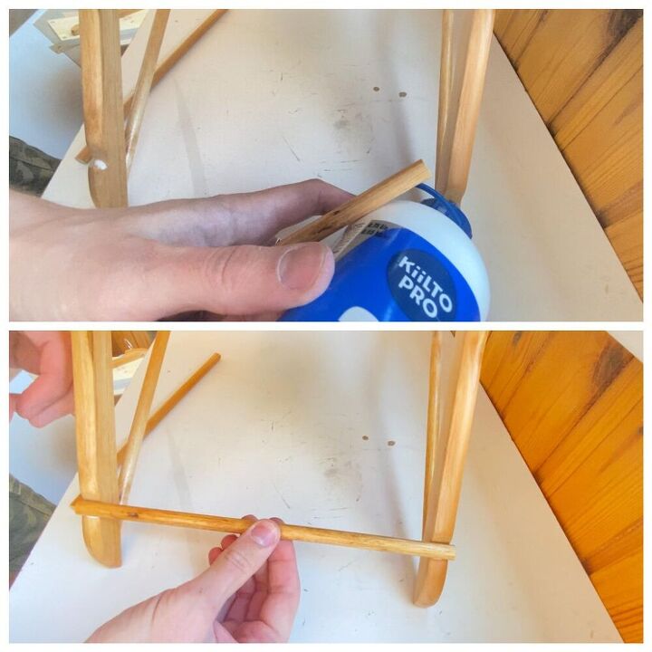 how to make a nightstand from clothes hangers diy side table