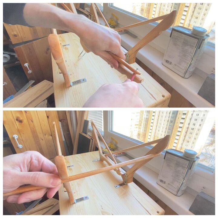 how to make a nightstand from clothes hangers diy side table