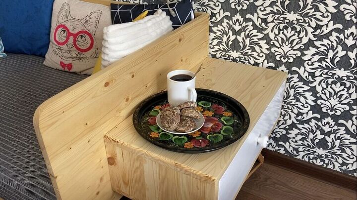 how to make a nightstand from clothes hangers diy side table