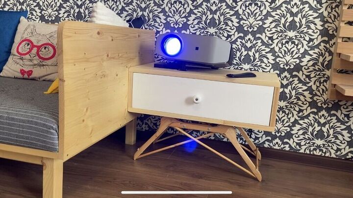 how to make a nightstand from clothes hangers diy side table