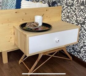 how to make a nightstand from clothes hangers diy side table