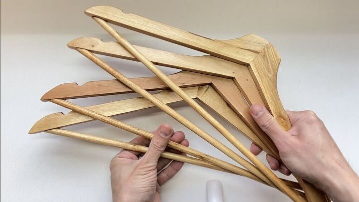 how to make a nightstand from clothes hangers diy side table