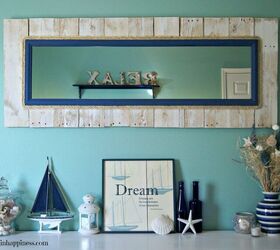 20 ways to add a coastal vibe to your home without being tacky, Surround your mirror with rope and wooden planks