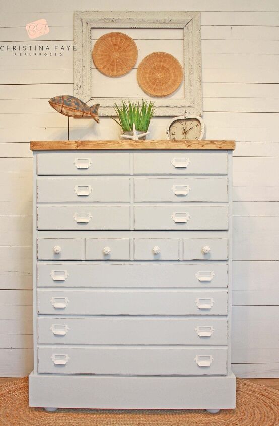 20 ways to add a coastal vibe to your home without being tacky, Make over your dresser for a weather worn look