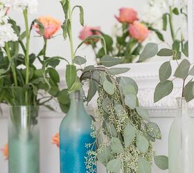 20 ways to add a coastal vibe to your home without being tacky, Paint sea glass bottles