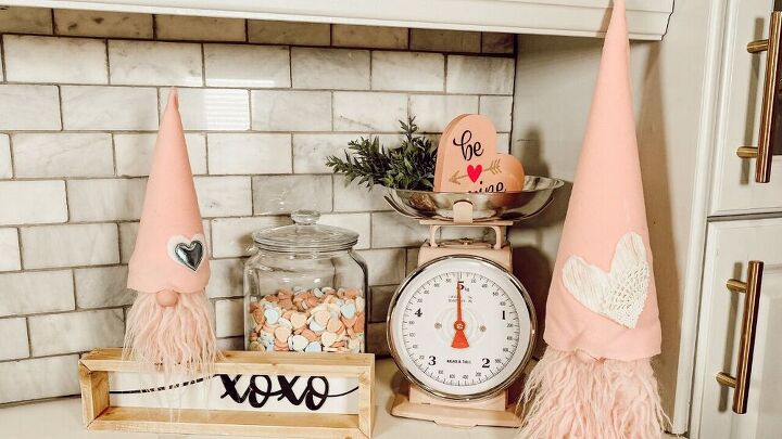 s 15 adorable last minute valentine s day ideas, Valentine s Countertop Gnome