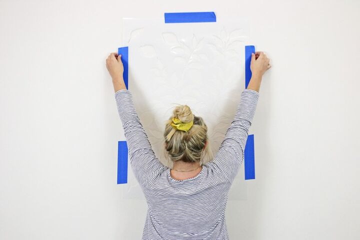 11 maneiras incrveis de transformar totalmente suas paredes em branco chatas, Como criar uma apar ncia de papel de parede de lim o com est nceis