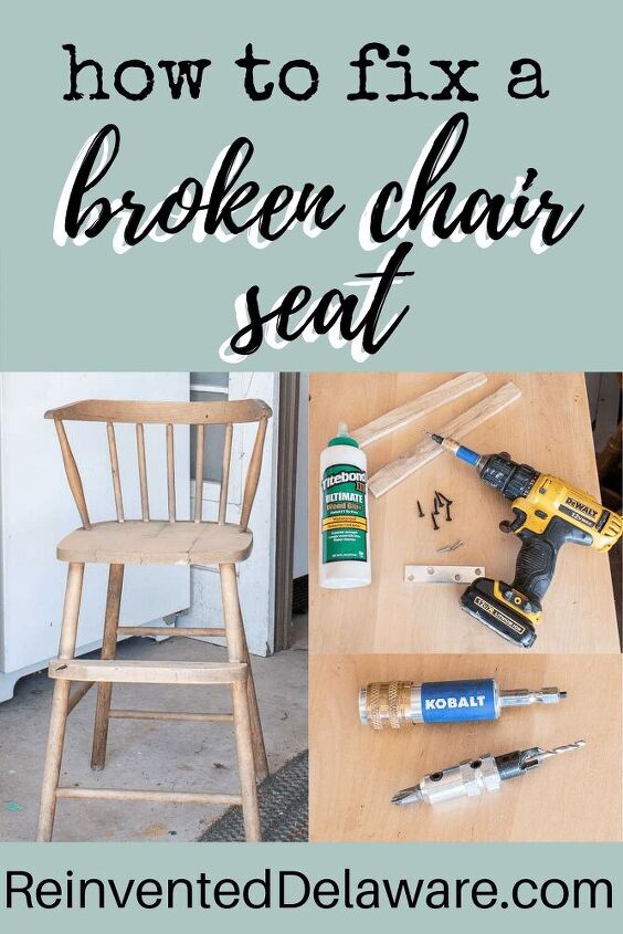 como arreglar un asiento de silla roto