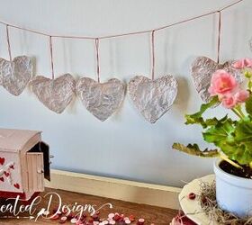 turn a roll of tinfoil into the prettiest valentine garland