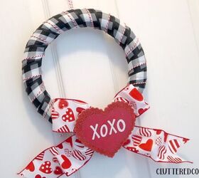 diy valentines day wreath door hanger ideas using items on hand