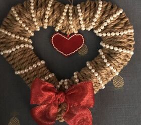 dollar tree jute wreath 2 0 valentines day theme with pearls