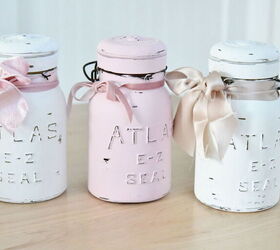 Quick and Easy Valentine's Day DIY Vintage Mason Jar Decor -