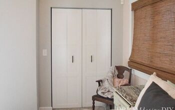  DIY Modern Bifold Closet Door Makeover - Leve uma porta de monótona a fabulosa
