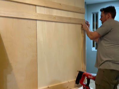 diy mudroom built in