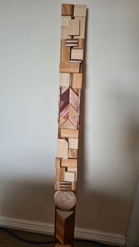 como criar arte de parede simples usando sucata de madeira