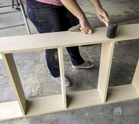 how to construct custom built in shelves in wall
