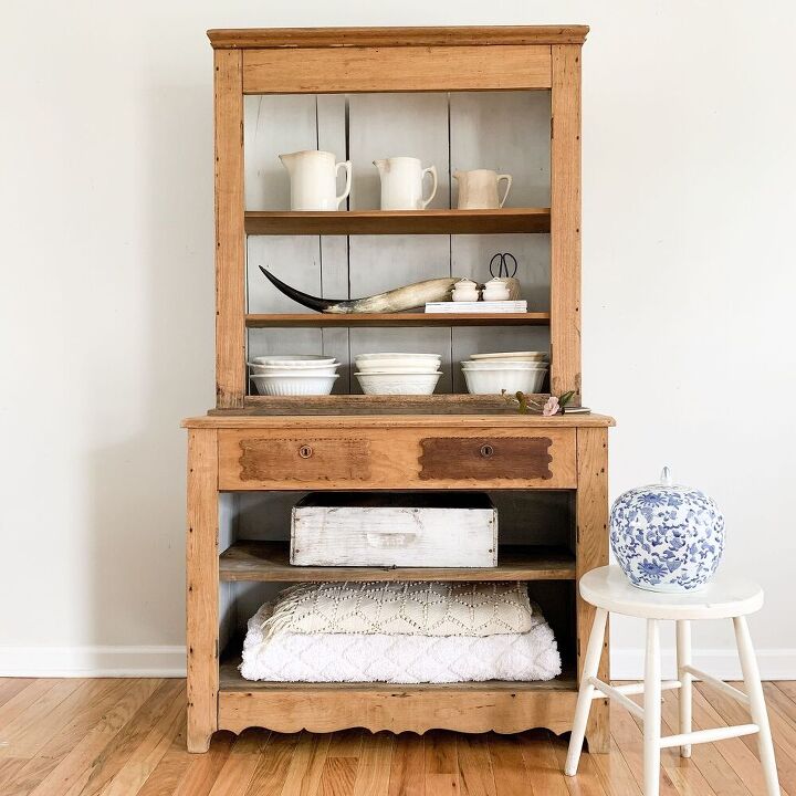 14 stunning furniture flips that have stolen our hearts, A Cute Stepback Hutch
