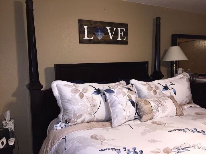 15 ideas de dormitorios que nunca pasan de moda, DIY String Art Love Wall Sign
