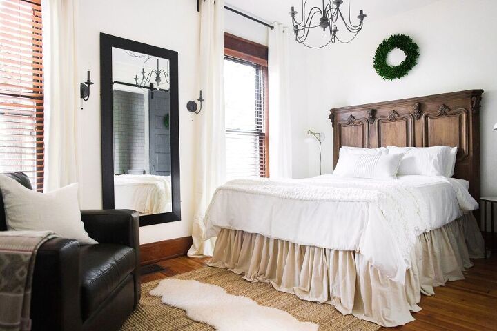 s 15 tried and true bedroom ideas that never go out of style, Attach a no sew bed skirt