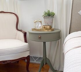 diy painted drum table makeover