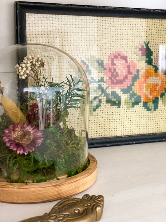 diy anthropologie dupe floral cloche