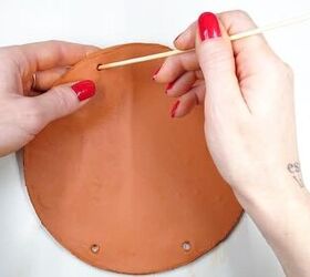 Get high-end decor by poking 4 holes into a piece of clay