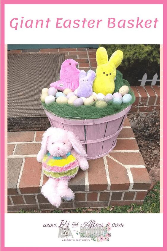 s 13 sweet and easy easter baskets you should make this season, This giant outdoor basket